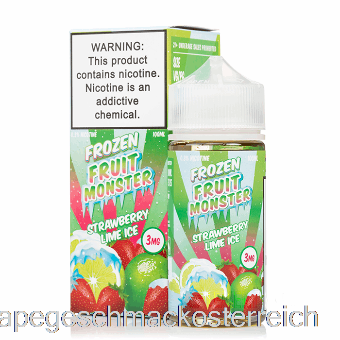 Eis-Erdbeer-Limette - Gefrorenes Fruchtmonster - 100 Ml 3 Mg Vape-Geschmack